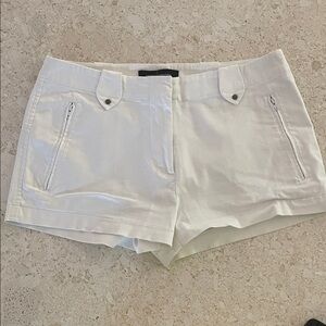 Moda International Off-White High Waist Women's Shorts